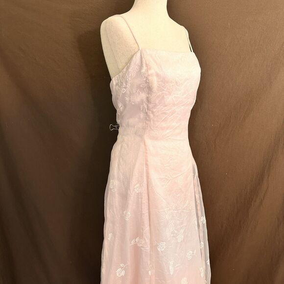 Vintage Pink Jessica McClintock Gunne Sax Prom Dress Sz 13 2000's Millennium Y2K - Picture 4 of 6